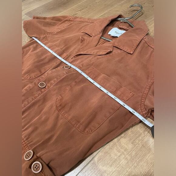Pistola Grover Cotton Utility Jumpsuit‎ Short Sleeve Brown- Medium - Picture 6 of 11